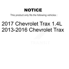 Charger l'image dans la galerie, Front Rear Coated Disc Brake Rotors Ceramic Pads And Drum Kit (7Pc) For Chevrolet Trax KGT-103583