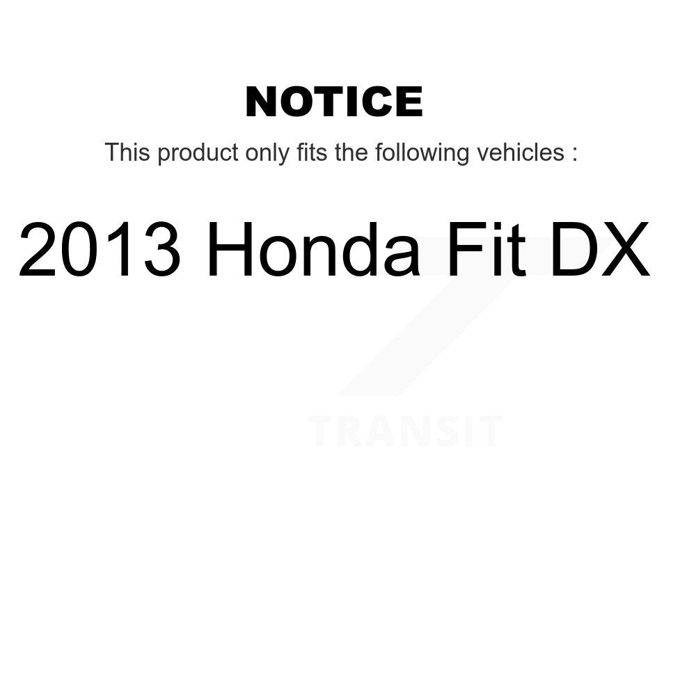Front Rear Coated Disc Brake Rotors Ceramic Pads And Drum Kit For 2013 Honda Fit DX KGT-103586