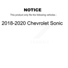 Charger l'image dans la galerie, Front Rear Coated Disc Brake Rotor Ceramic Pad And Drum Kit For 2018-2020 Chevrolet Sonic KGT-103594