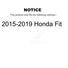 Charger l'image dans la galerie, Front Rear Coated Disc Brake Rotor Ceramic Pad And Drum Kit (9Pc) For 2015-2019 Honda Fit KGT-103607