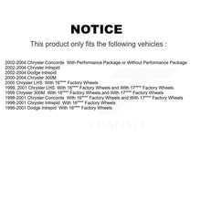 Charger l'image dans la galerie, Front Coat Disc Brake Rotor Ceramic Pad Kit For Chrysler Intrepid Dodge 300M Concorde LHS KGT-104326