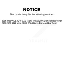 Charger l'image dans la galerie, Rear Coat Disc Brake Rotors Ceramic Pad Kit For Volvo XC40 With 302mm Diameter Rotor KGT-104349