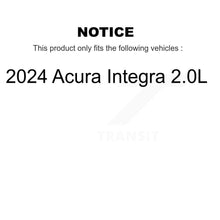 Charger l'image dans la galerie, Rear Coated Disc Brake Rotors And Ceramic Pads Kit For 2024 Acura Integra 2.0L KGT-104357