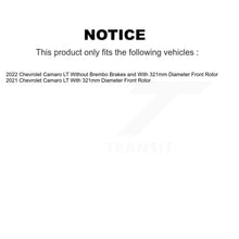 Charger l'image dans la galerie, Front Rear Coated Disc Brake Rotors And Ceramic Pads Kit For Chevrolet Camaro LT KGT-104379