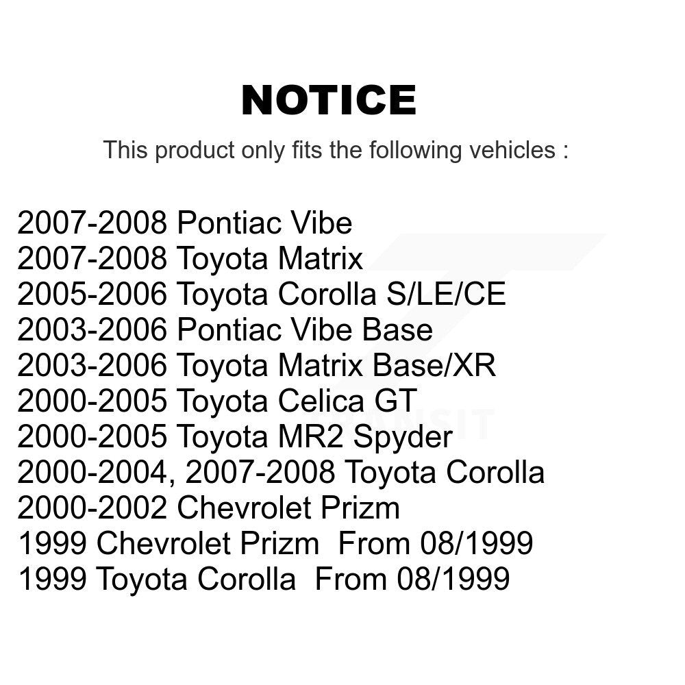 Mpulse Ignition Coil Pair For Toyota Corolla Matrix Pontiac Vibe Celica Prizm