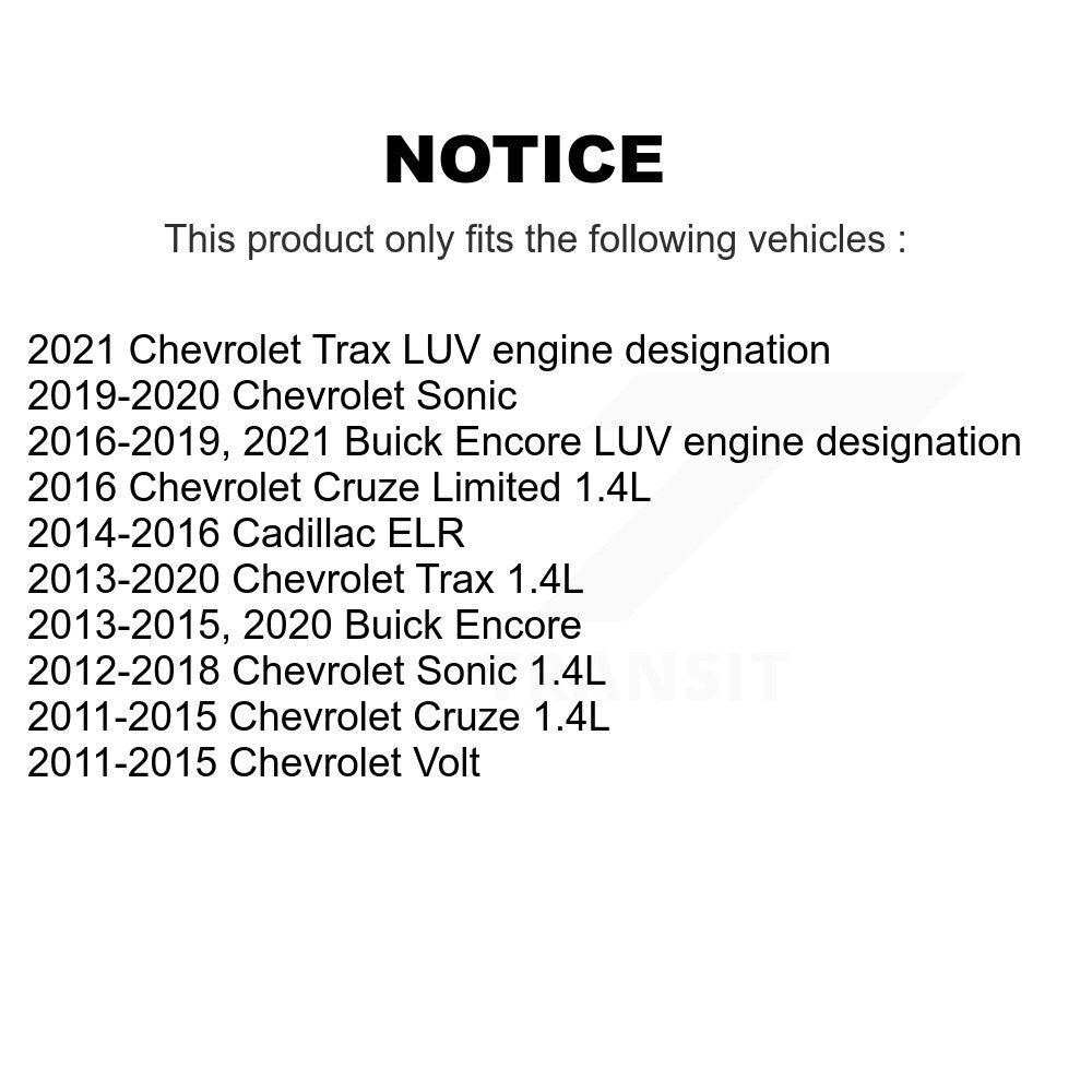 Mpulse Ignition Coil Pair For Chevrolet Cruze Buick Encore Trax Sonic Limited
