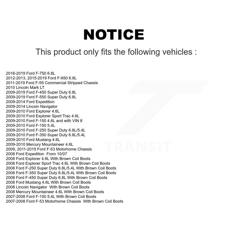 Mpulse Ignition Coil Pair For Ford F-150 Expedition F-250 Super Duty F-350 Sport