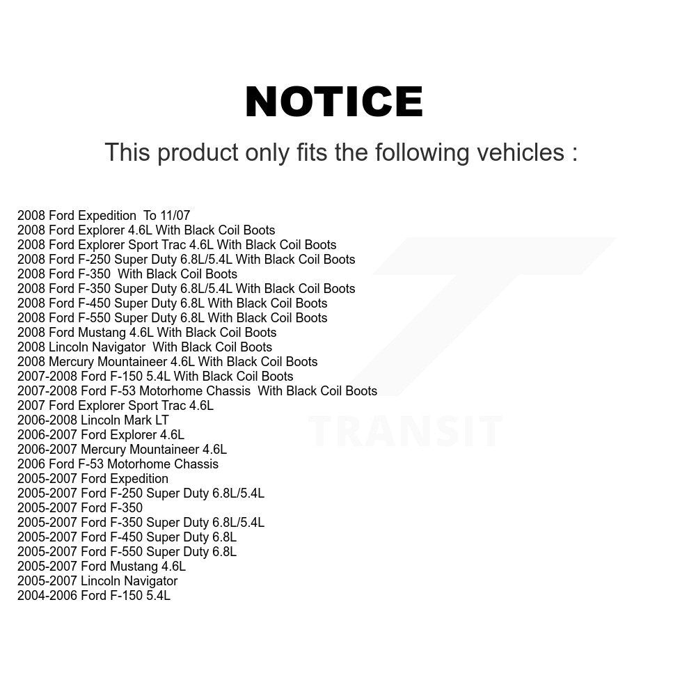 Mpulse Ignition Coil Pair For Ford F-150 F-250 Super Duty Mustang F-350 Explorer