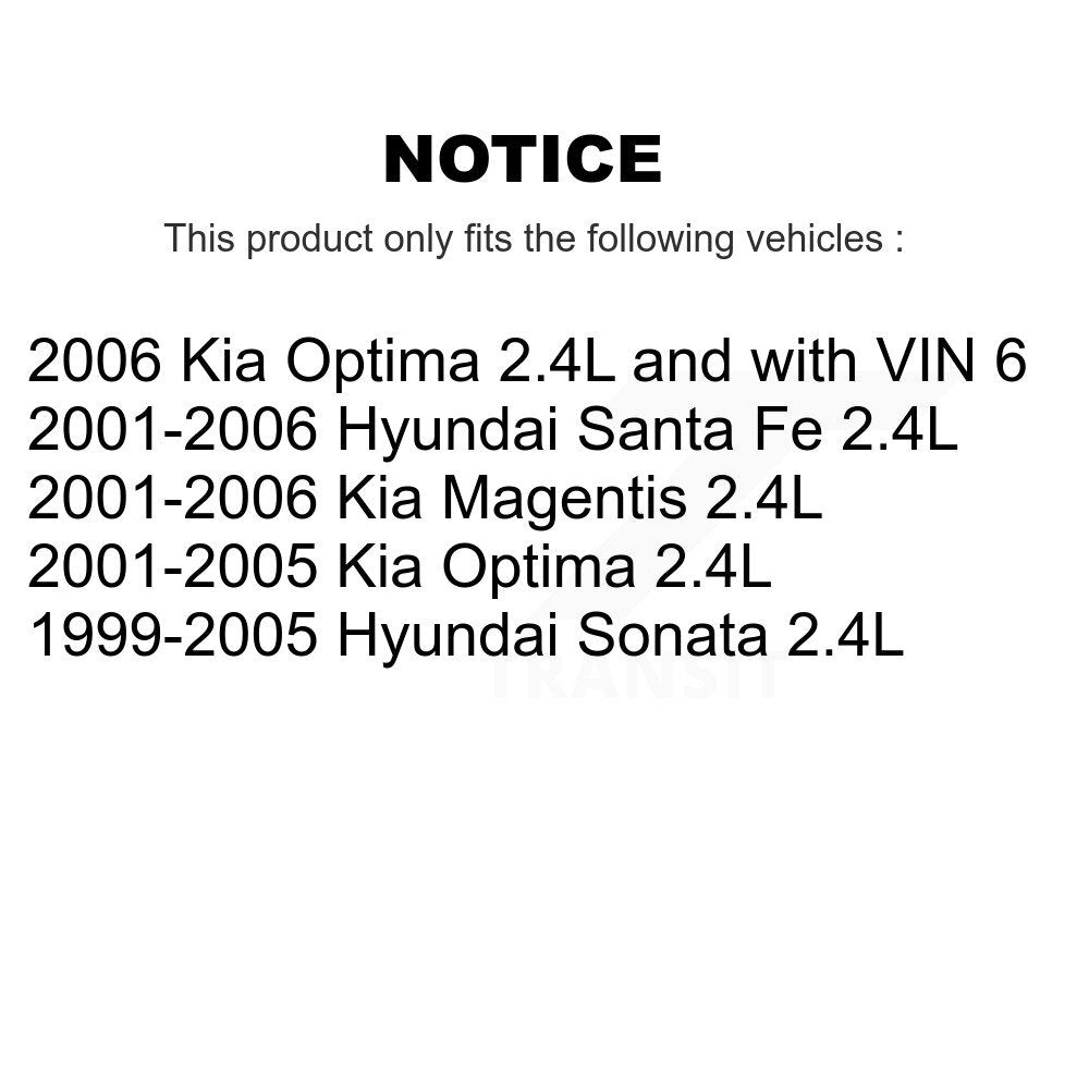 Mpulse Ignition Coil Pair For Hyundai Santa Fe Sonata Kia Optima Magentis