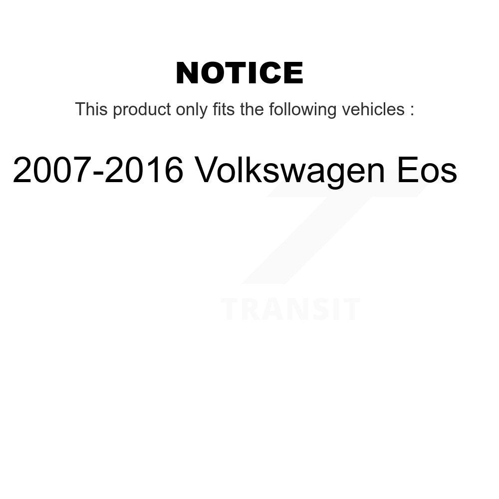 Rear Suspension Shock Absorber And Strut Mount Kit For 2007-2016 Volkswagen Eos KSH-100599