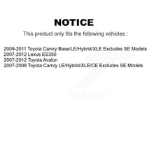 Charger l&#39;image dans la galerie, 2009-2011 Toyota Camry  , 2007-2012 Lexus ES350  , 2007-2012 Toyota Avalon  , 2007-2008 Toyota Camry  , 2006 Toyota Avalon Rear Suspension Strut Coil Spring Assembly Kit