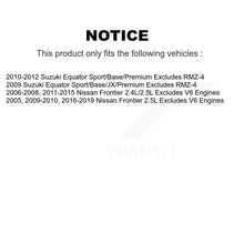Charger l&#39;image dans la galerie, 2016-2019 Nissan Frontier  , 2011-2015 Nissan Frontier  , 2010-2012 Suzuki Equator  , 2009-2010 Nissan Frontier  , 2009 Suzuki Equator , 2006-2008 Nissan Frontier  , 2005 Nissan Frontier Front Right Suspension Strut Coil Spring Assembly Kit