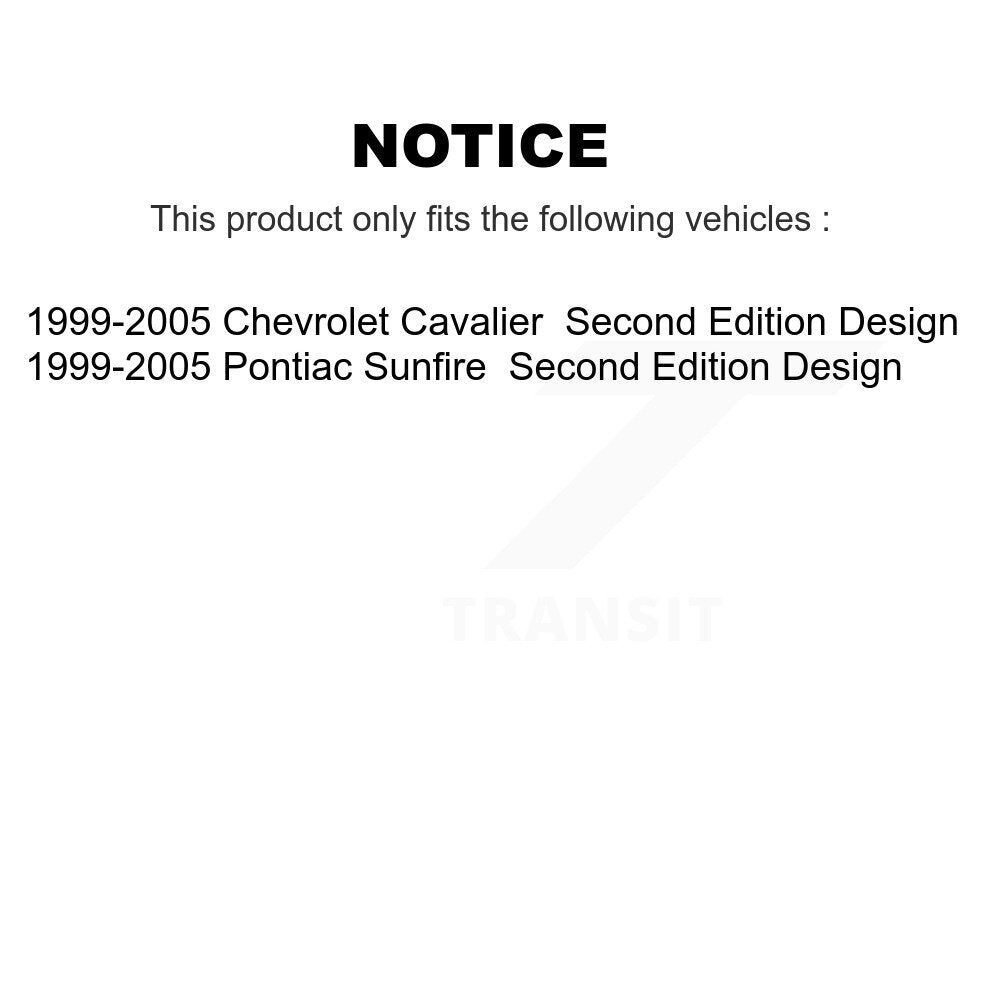 1999-2005 Chevrolet Cavalier  , 1999-2005 Pontiac Sunfire  Front Suspension Strut Coil Spring Assembly Kit