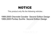 Charger l&#39;image dans la galerie, 1999-2005 Chevrolet Cavalier  , 1999-2005 Pontiac Sunfire  Front Suspension Strut Coil Spring Assembly Kit