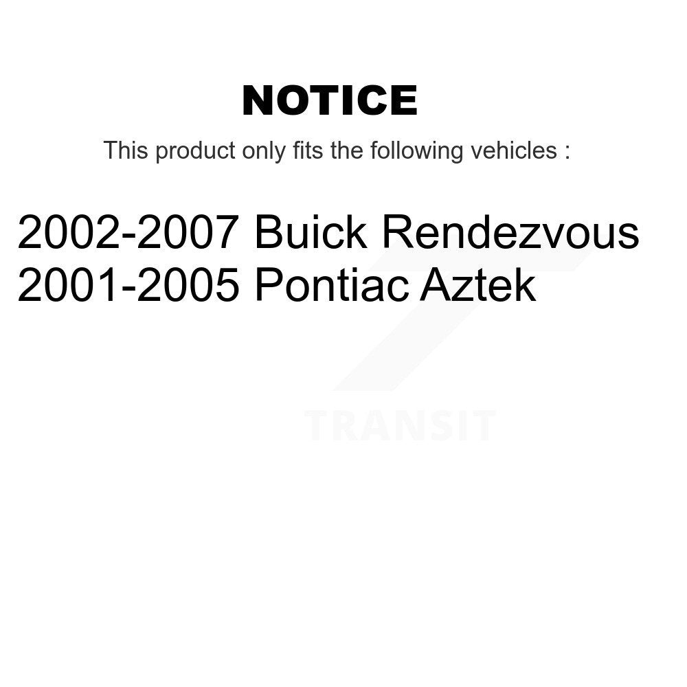 2002-2007 Buick Rendezvous  , 2001-2005 Pontiac Aztek  Front Suspension Strut Coil Spring Assembly Kit