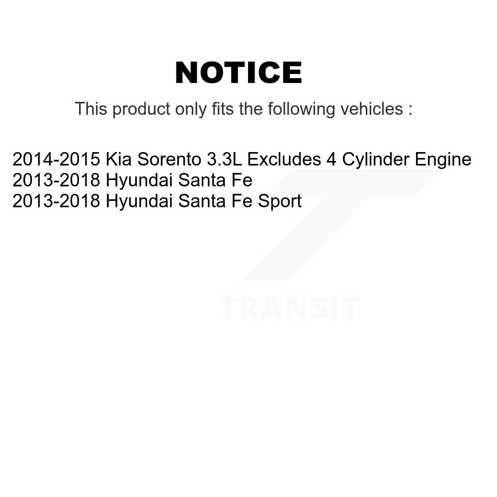Front Left Shock Assembly & TOR Link Kit For Hyundai Santa Fe Sport Kia Sorento
