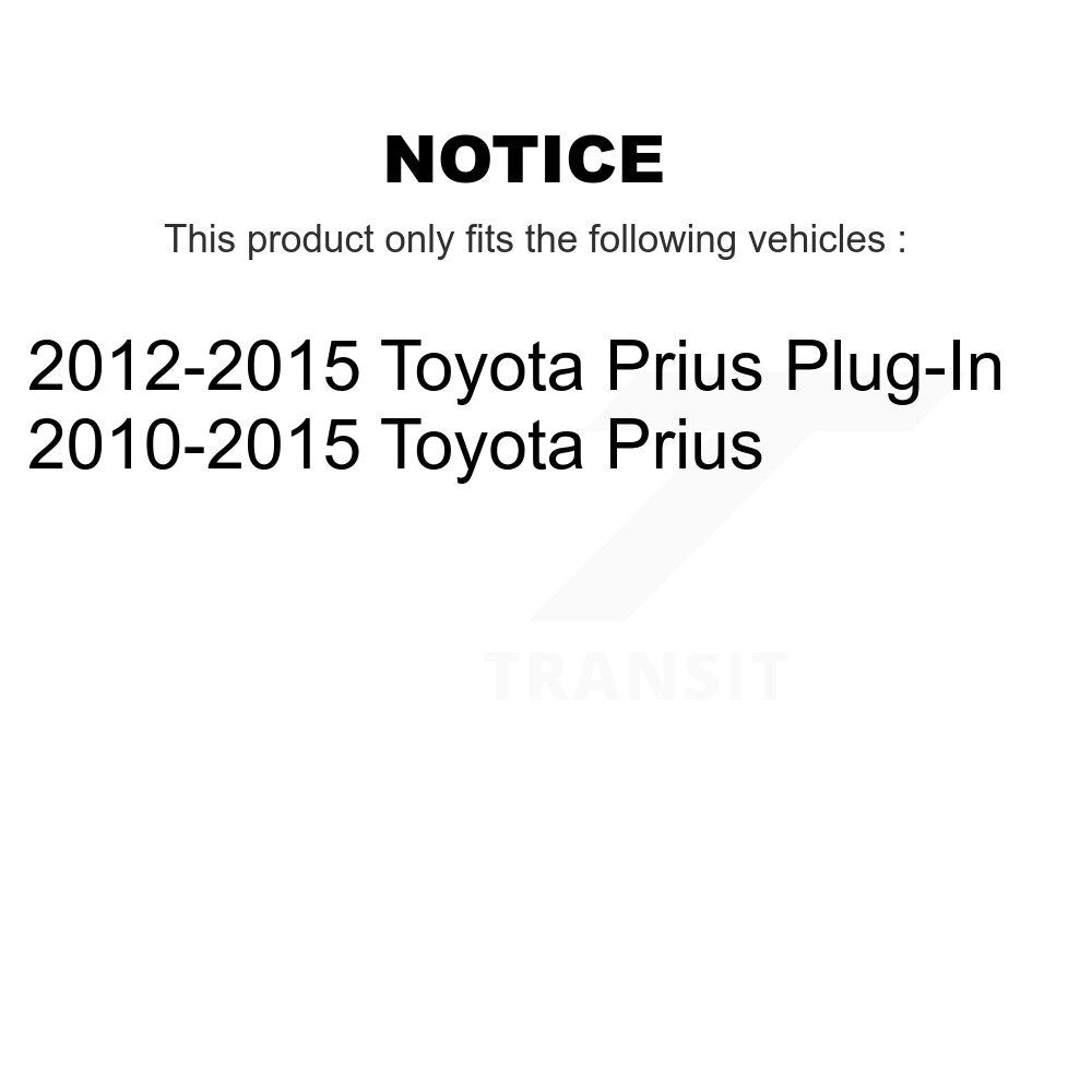 2012-2015 Toyota Prius Plug-In  , 2010-2015 Toyota Prius  Front Left Suspension Strut Coil Spring Assembly Kit