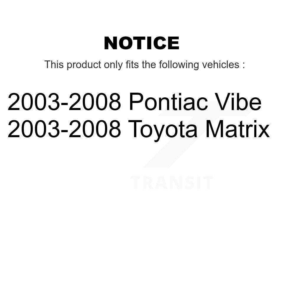 2003-2008 Pontiac Vibe  , 2003-2008 Toyota Matrix  Front Left Suspension Strut Coil Spring Assembly Kit