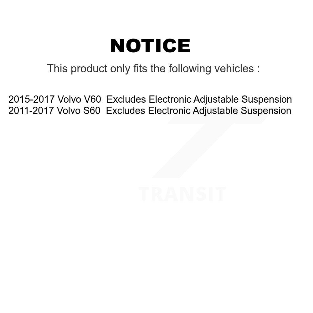 2015-2018 Volvo V60  , 2011-2018 Volvo S60  Front Left Suspension Strut Coil Spring Assembly Kit