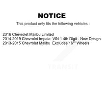 Charger l&#39;image dans la galerie, 2016 Chevrolet Malibu Limited , 2014-2019 Chevrolet Impala  , 2013-2015 Chevrolet Malibu  Front Right Suspension Strut Coil Spring Assembly Kit