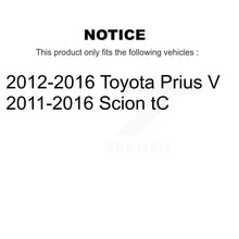Charger l&#39;image dans la galerie, 2012-2017 Toyota Prius V  , 2011-2016 Scion tC  Front Right Suspension Strut Coil Spring Assembly Kit