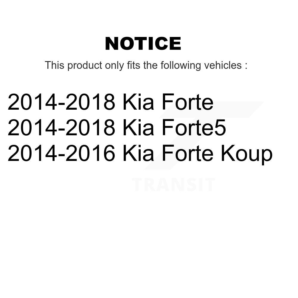 2014-2018 Kia Forte  , 2014-2016 Kia Forte Koup  , 2014-2018 Kia Forte5  Front Right Suspension Strut Coil Spring Assembly Kit