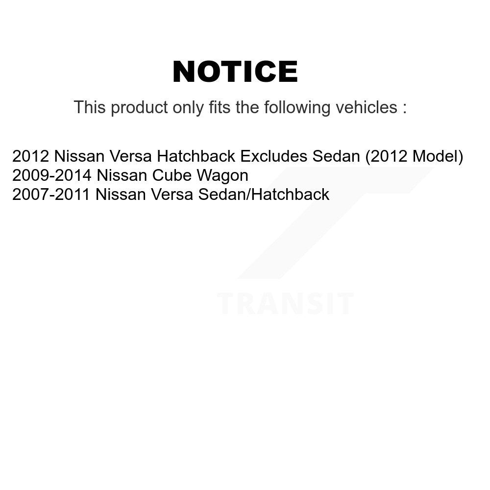 2012 Nissan Versa , 2009-2014 Nissan Cube  , 2007-2011 Nissan Versa  Front Right Suspension Strut Coil Spring Assembly Kit