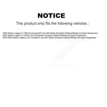 Charger l&#39;image dans la galerie, 2004 Subaru Legacy , 2003 Subaru Legacy , 2000-2002 Subaru Legacy  Rear Suspension Strut Coil Spring Assembly Kit