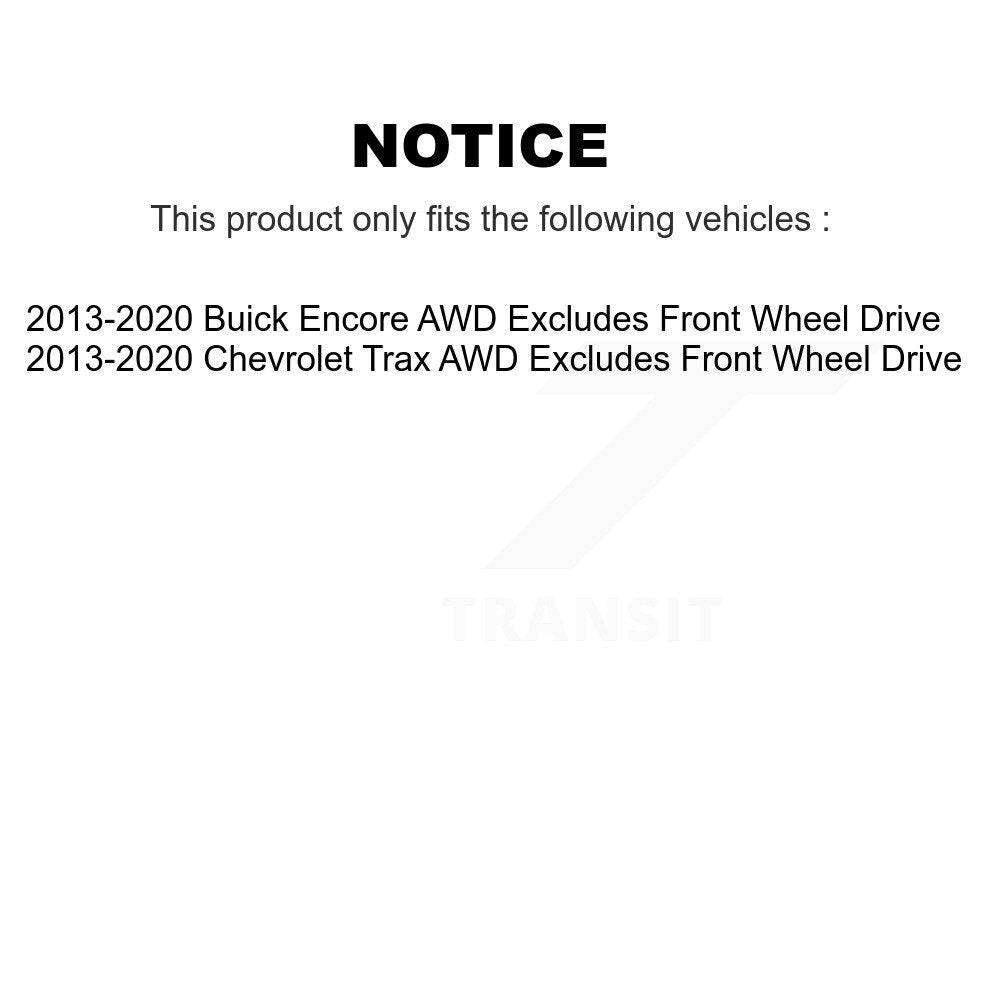 2013-2022 Buick Encore  , 2013-2022 Chevrolet Trax  Front Left Suspension Strut Coil Spring Assembly Kit