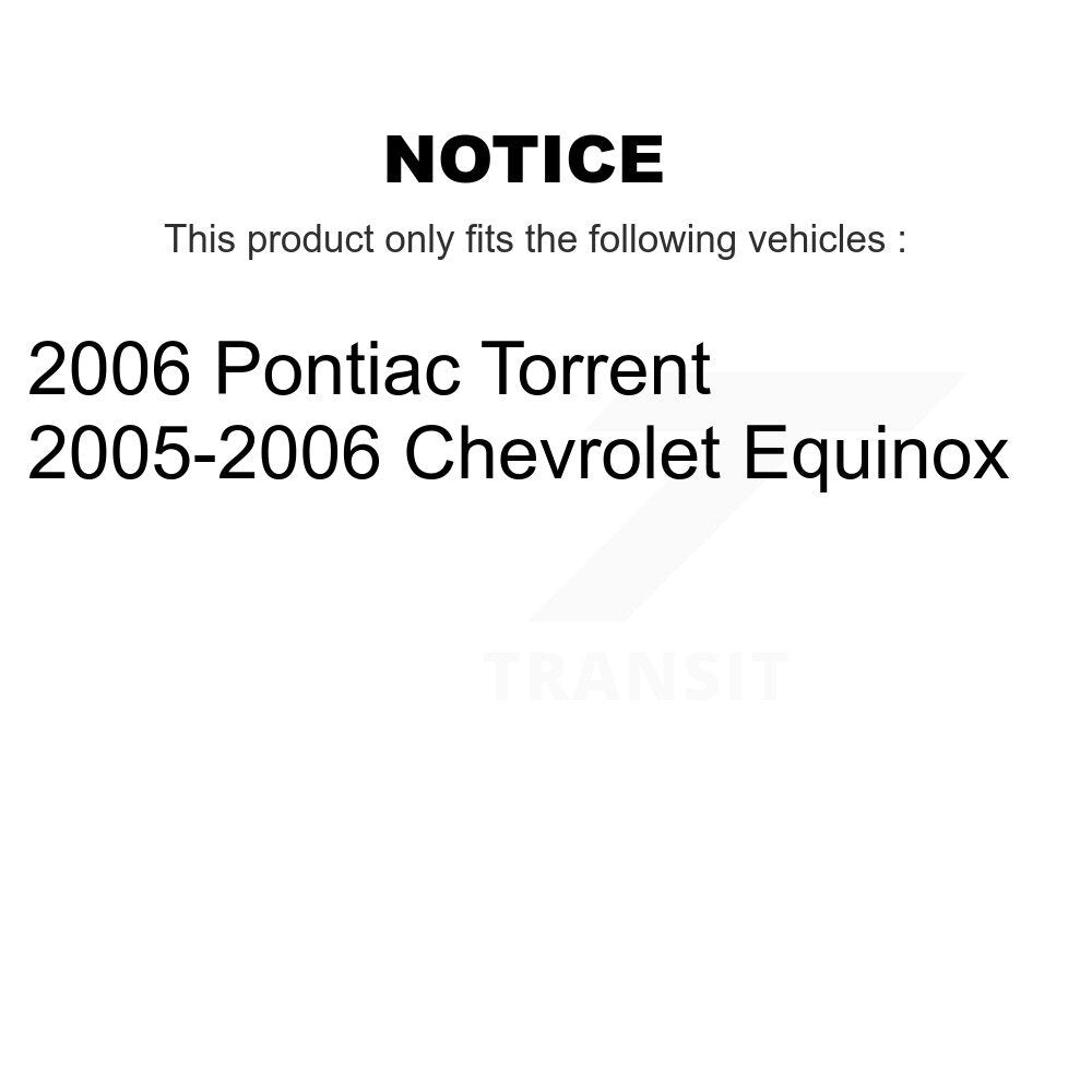 2006 Pontiac Torrent , 2005-2006 Chevrolet Equinox  Front Left Suspension Strut Coil Spring Assembly Kit