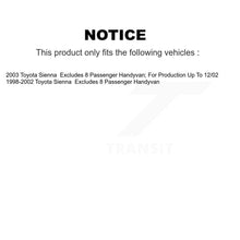 Charger l&#39;image dans la galerie, 2003 Toyota Sienna , 1998-2002 Toyota Sienna  Front Left Suspension Strut Coil Spring Assembly Kit