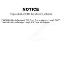 Load image into Gallery viewer, 2003 Mazda Protege , 2002 Mazda Protege , 2002-2003 Mazda Protege5  , 2001 Mazda Protege Rear Left Suspension Strut Coil Spring Assembly Kit