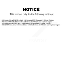 Charger l&#39;image dans la galerie, 2006 Nissan Altima , 2005 Nissan Altima , 2004 Nissan Altima , 2002-2003 Nissan Altima  Front Right Suspension Strut Coil Spring Assembly Kit