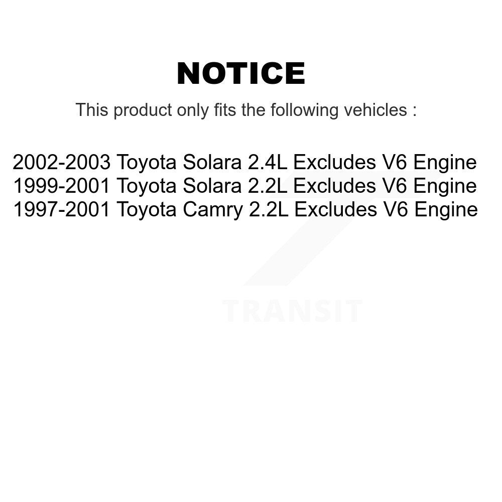 2002-2003 Toyota Solara  , 1999-2001 Toyota Solara  , 1997-2001 Toyota Camry  Rear Right Suspension Strut Coil Spring Assembly Kit