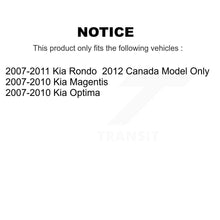 Charger l&#39;image dans la galerie, 2007-2010 Kia Magentis  , 2007-2010 Kia Optima  , 2007-2011 Kia Rondo  Front and Rear Suspension Strut Coil Spring Assembly Kit