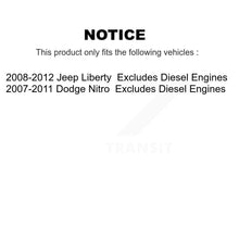 Charger l&#39;image dans la galerie, 2008-2012 Jeep Liberty  , 2007-2011 Dodge Nitro  Front and Rear Suspension Strut Coil Spring Assembly Kit