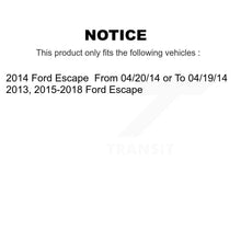 Charger l&#39;image dans la galerie, 2013-2019 Ford Escape  Front and Rear Suspension Strut Coil Spring Assembly Kit