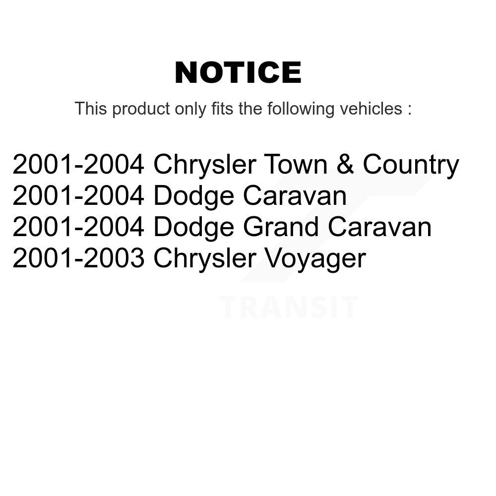 Front Tie Rod End & Boot Kit For Dodge Caravan Grand Chrysler Town Country Voyager KTB-100032
