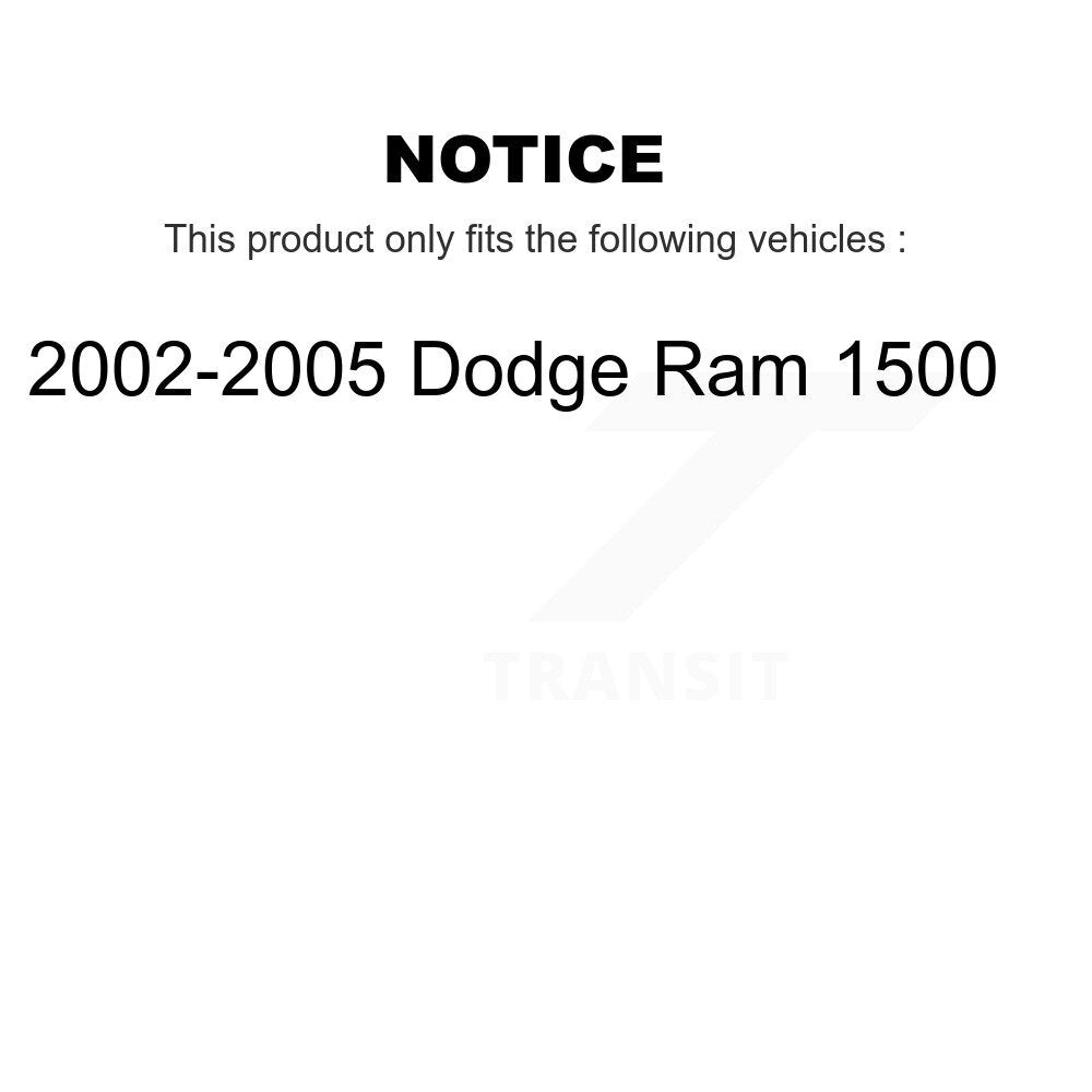 Front Steering Tie Rod End & Boot Kit For 2002-2005 Dodge Ram 1500 KTB-100034