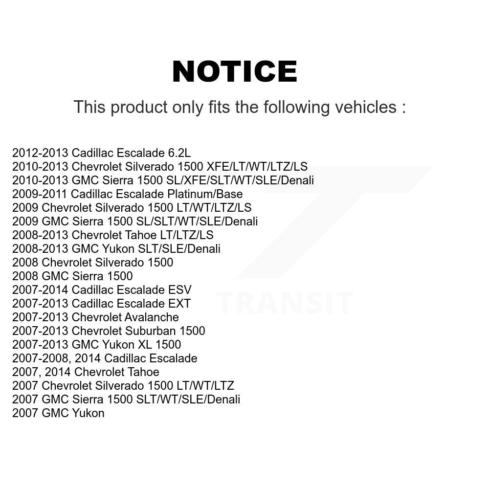Front Tie Rod End & Boot Kit For Chevrolet GMC Sierra 1500 Silverado Avalanche Cadillac KTB-100052
