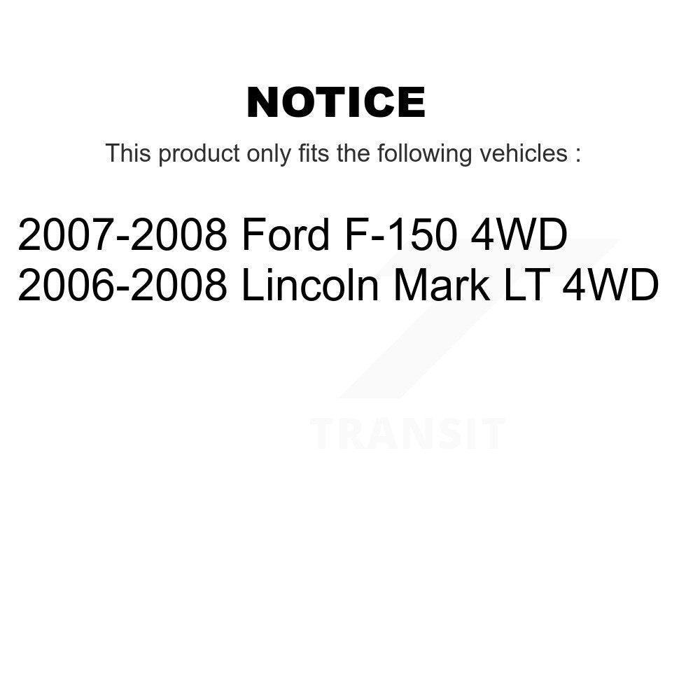 Front Steering Tie Rod End & Boot Kit For Ford F-150 Lincoln Mark LT 4WD KTB-100076