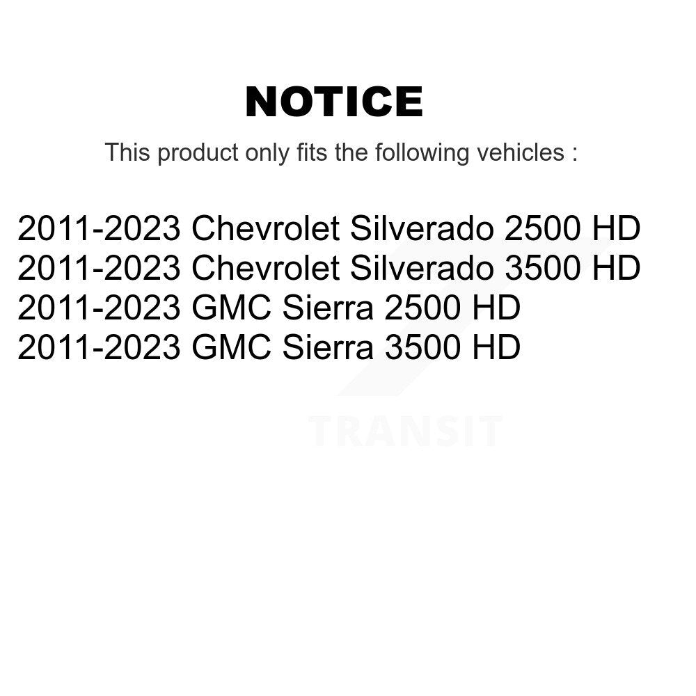 Front Tie Rod End & Boot Kit For 2011-2023 GMC Chevrolet Sierra 2500 HD Silverado 3500 KTB-100108