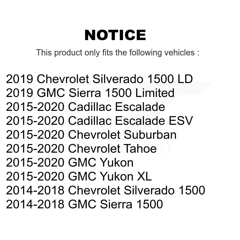 Front Tie Rod End & Boot Kit For GMC Chevrolet Sierra 1500 Silverado Tahoe Yukon Cadillac KTB-100109