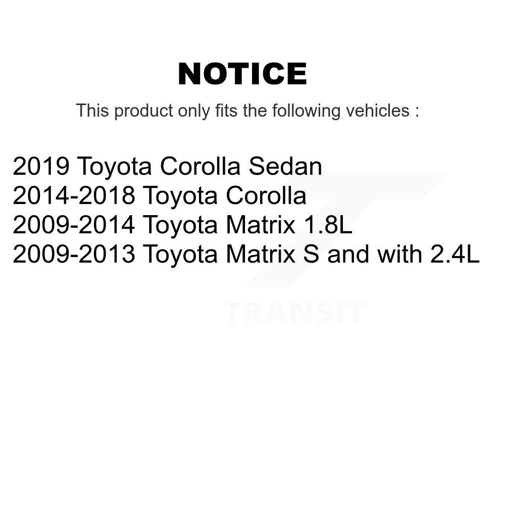 Front Steering Tie Rod End & Boot Kit For Toyota Corolla Matrix KTB-100116
