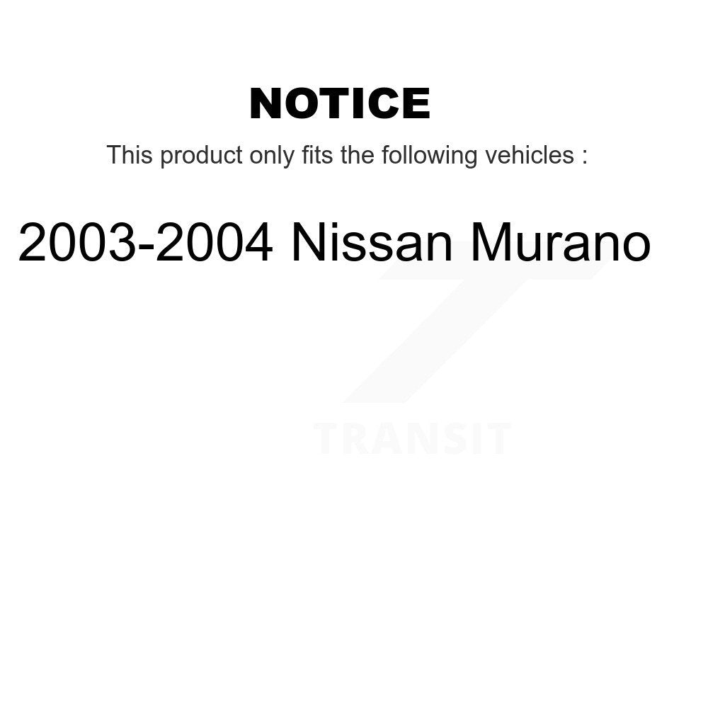 Front Steering Tie Rod End & Boot Kit For 2003-2004 Nissan Murano KTB-100128