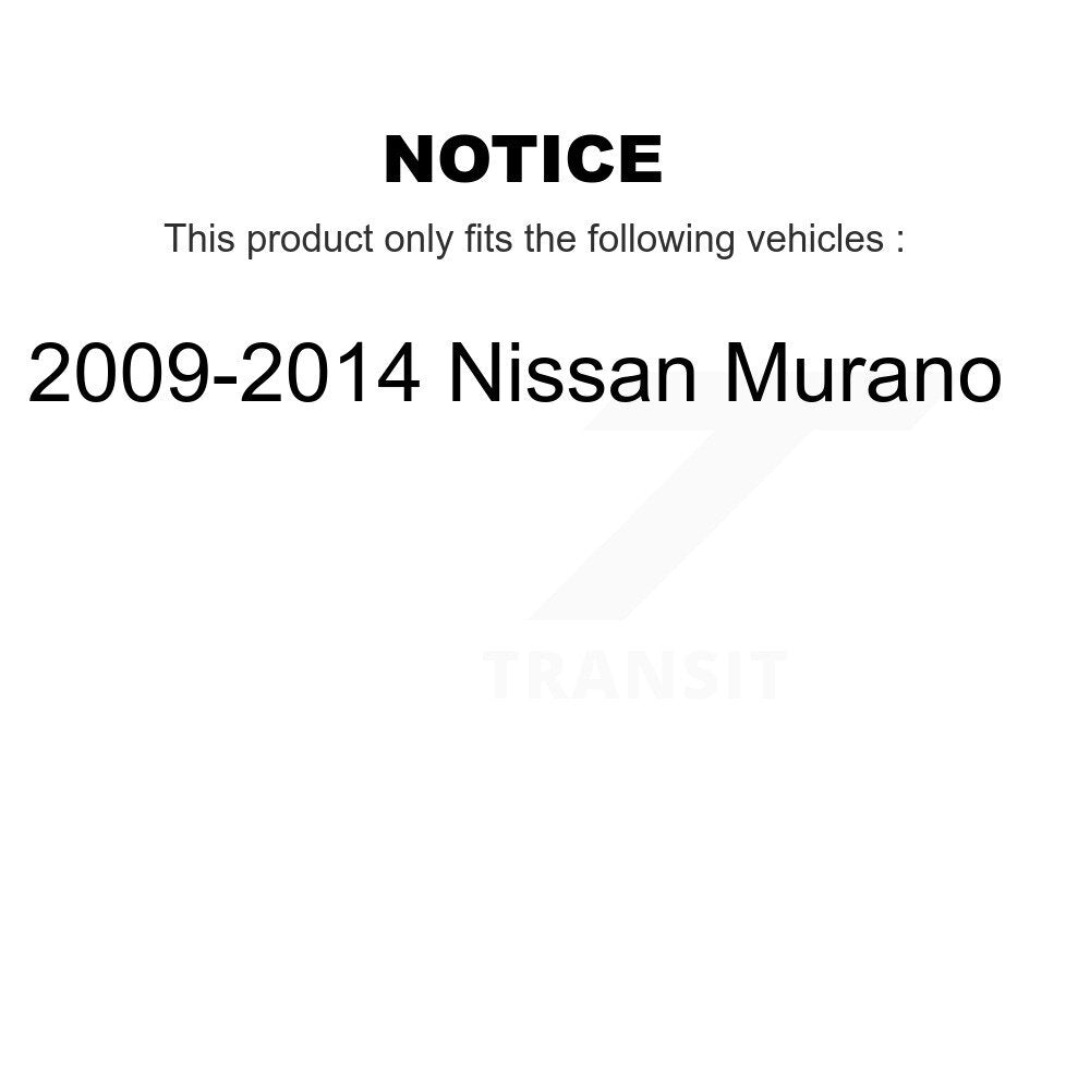 Front Steering Tie Rod End & Boot Kit For 2009-2014 Nissan Murano KTB-100749