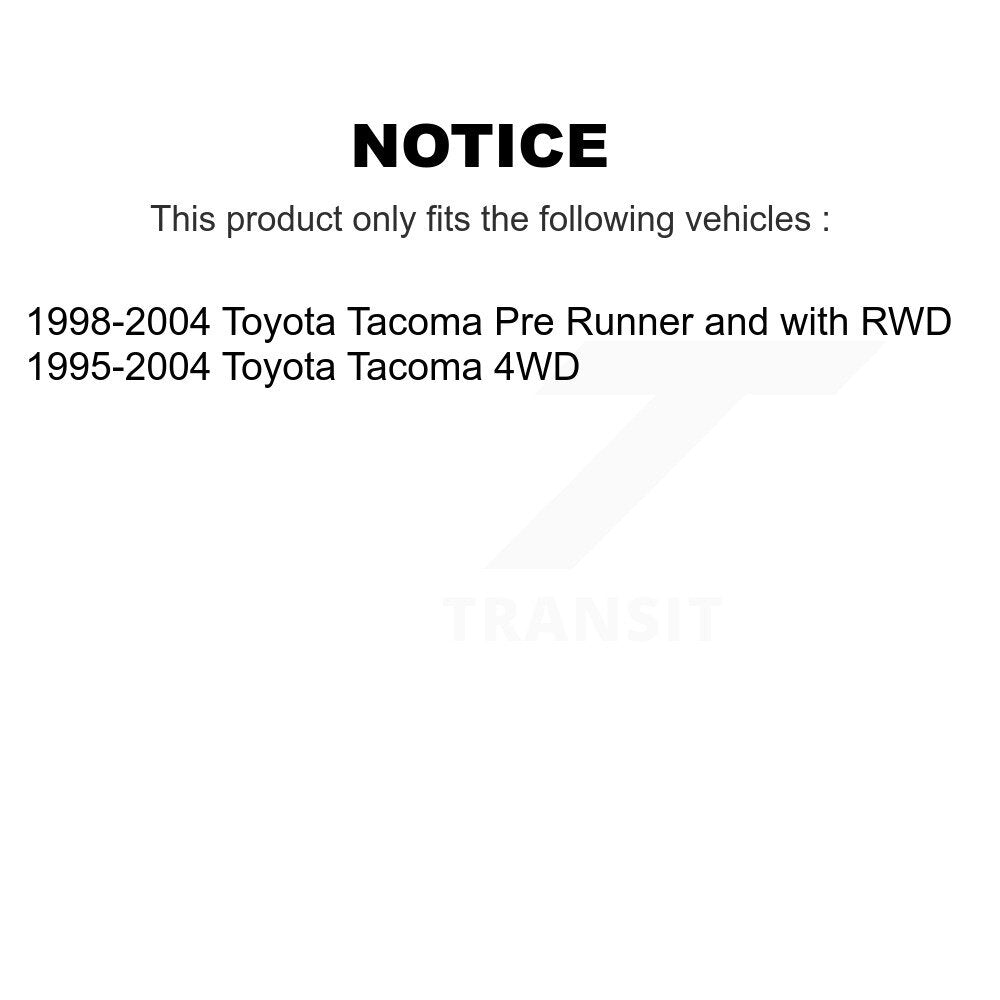 Front Steering Tie Rod End & Boot Kit For Toyota Tacoma KTB-100754