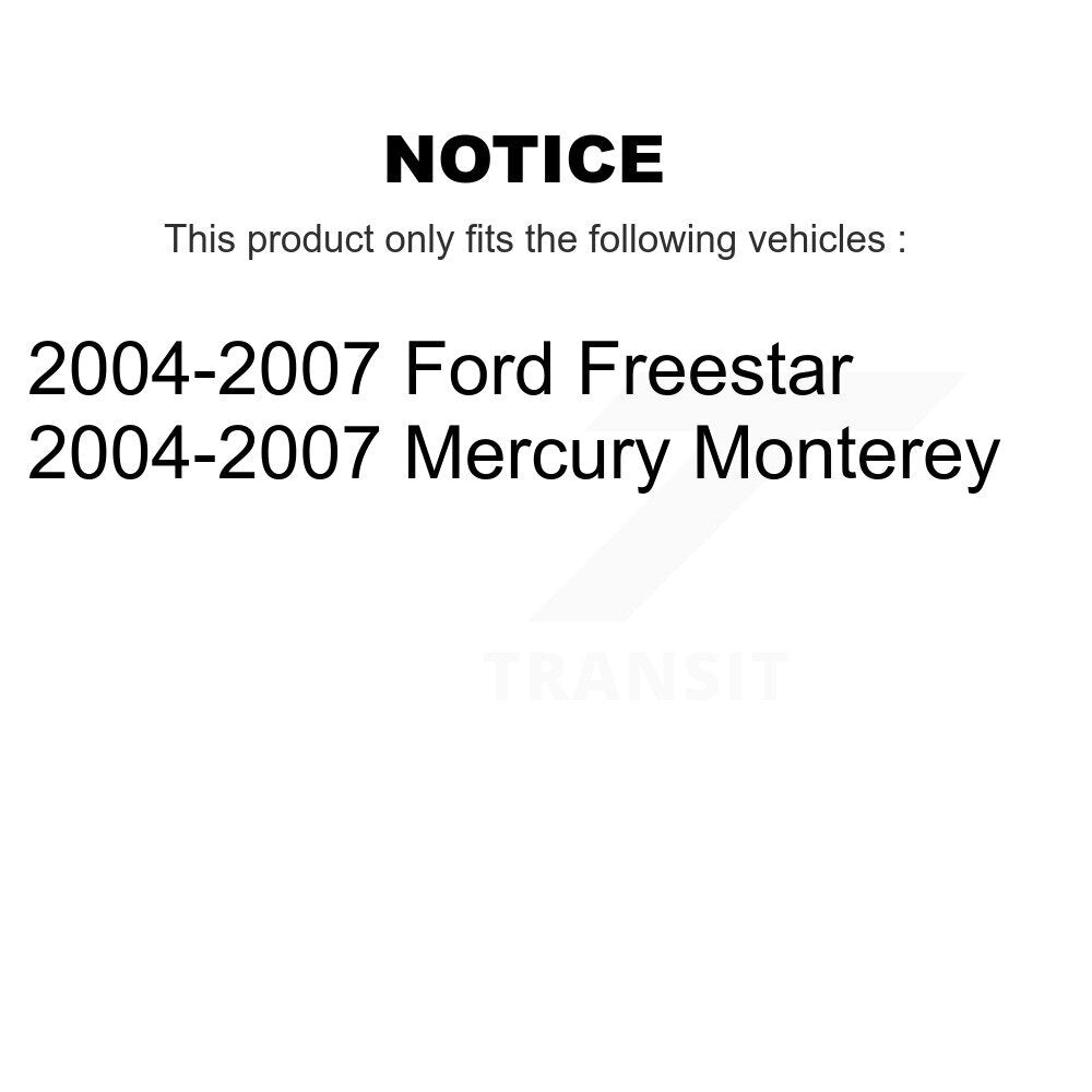 Front Rear Ceramic Brake Pads Kit For 2004-2007 Ford Freestar Mercury Monterey