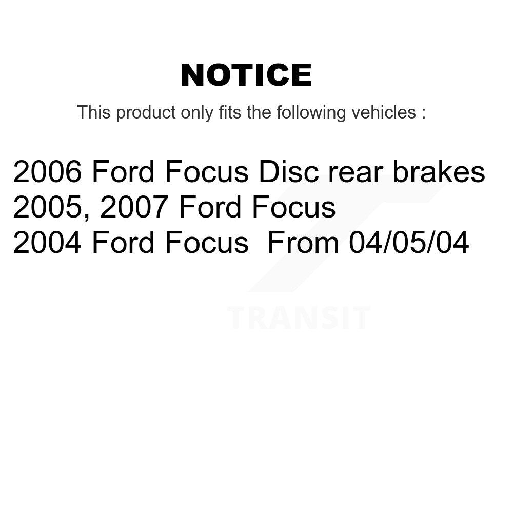 Front Rear Ceramic Brake Pads Kit For Ford Focus