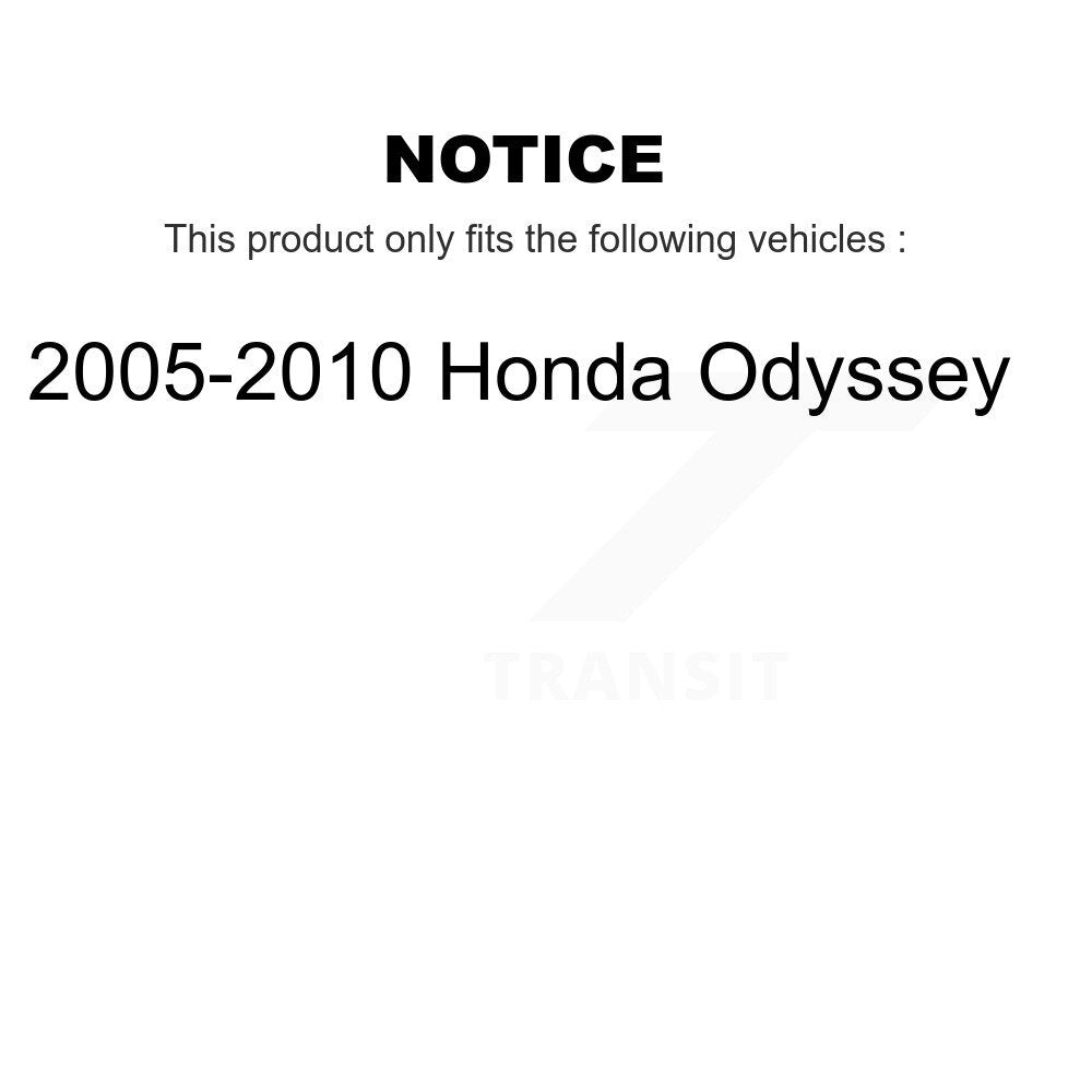 Front Rear Ceramic Brake Pads Kit For 2005-2010 Honda Odyssey